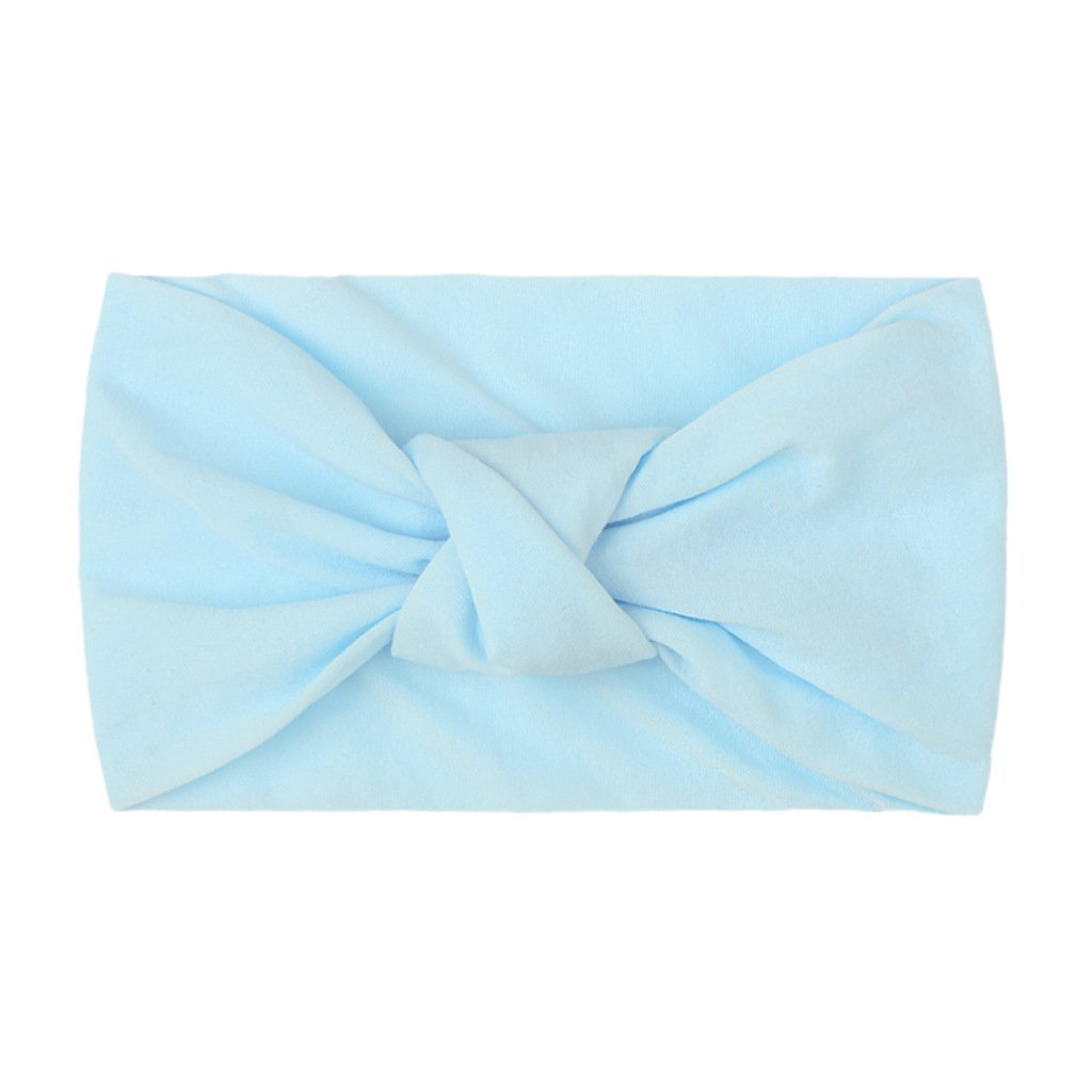 Children's Headwear Baby Solid Nylon Brimmed Hair Band Baby