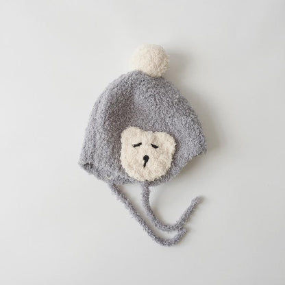 Baby's Hand-Knitted Ear Hood Hood
