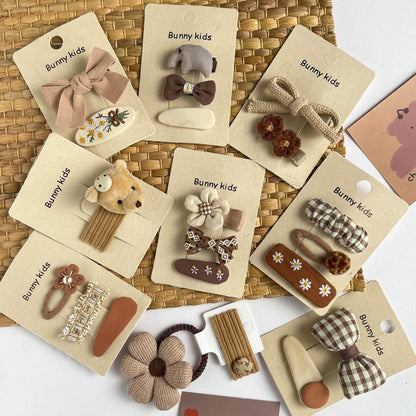 Flower Bear Bow Children's Hairpin