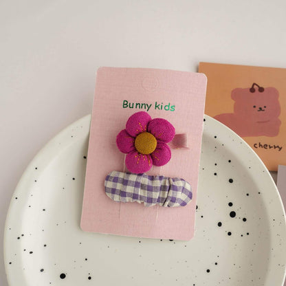 Children's Fabric Floral Hairpin