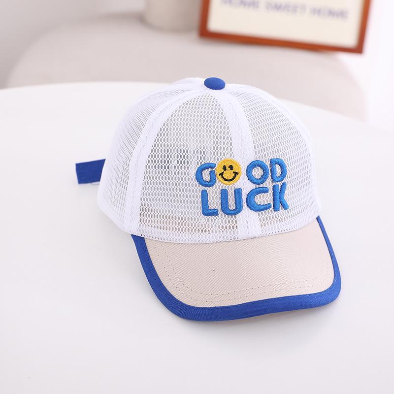 Good Luck Smiley Kids Mesh Sunshade Mesh Cap