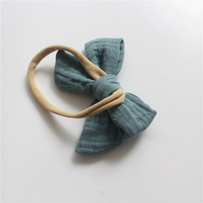 Baby Cotton Gauze Bow Hair Band Children's Hair Accessories