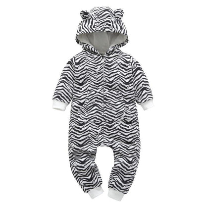 Long-sleeved Jumpsuit Velvet Baby Clothes Climbing Clothes