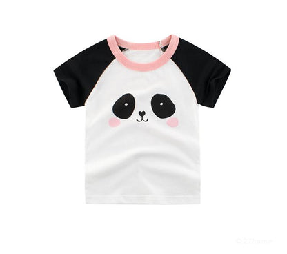 Children's short sleeved T-shirt girls' top