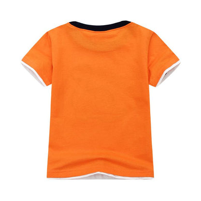 Boys' short sleeved cotton children's wear