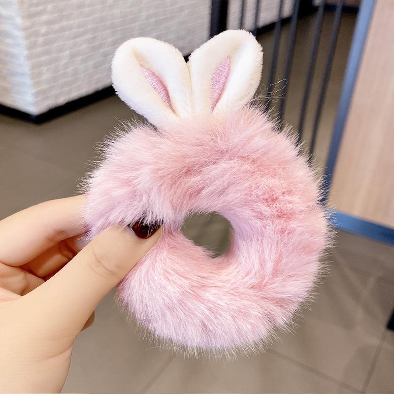 Plush Rabbit Ear Hair Rope Children's Hair Tie