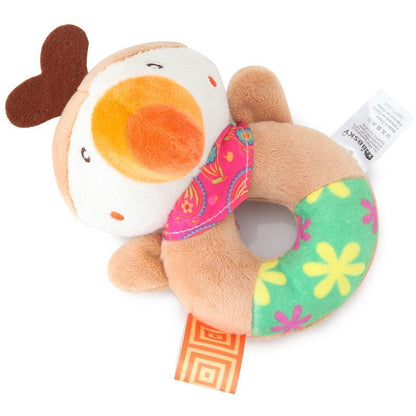 Baby Puppy Ring Bell Round Hand Plush Toy