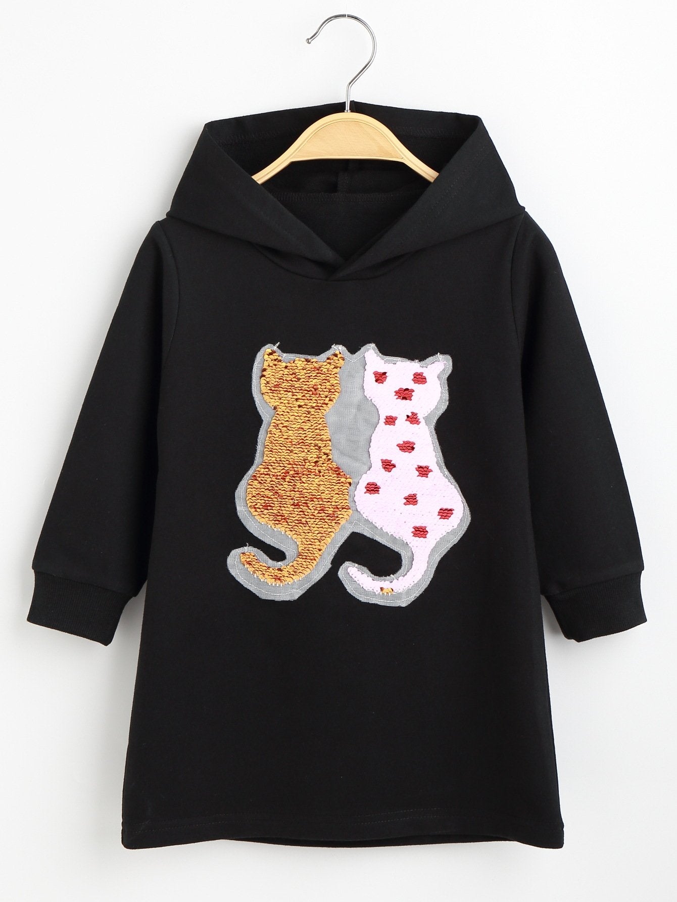 Sequin flip cartoon skirt baby Sweatshirt skirt A-line skirt