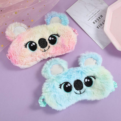 Children's Koala Cartoon Eye Patch Plush Sleep Eyeshade