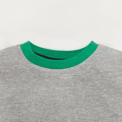 Children's printed round neck boys' top