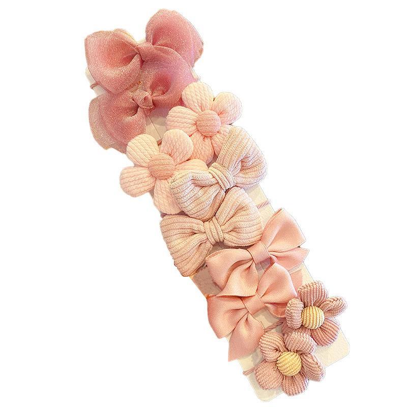 Children's Hair Ring Mesh Bow Set Head Flower