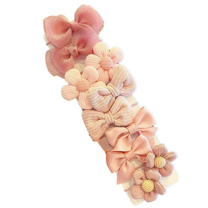 Children's Hair Ring Mesh Bow Set Head Flower