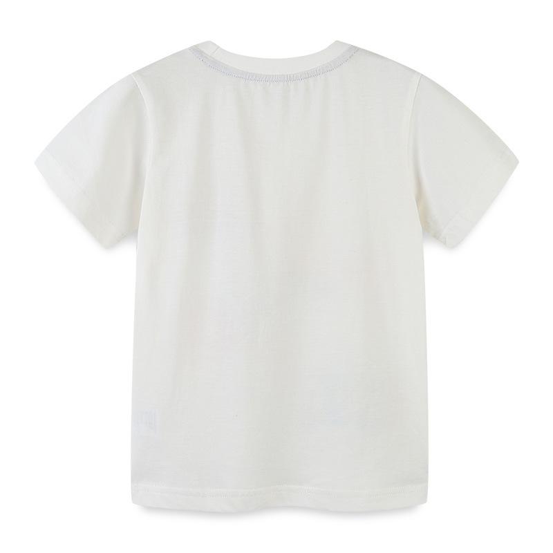 Knitted cotton cartoon round neck baby Tees