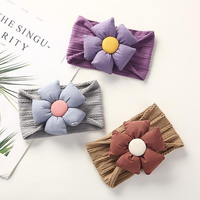 Children's Nylon Flower Hair Band