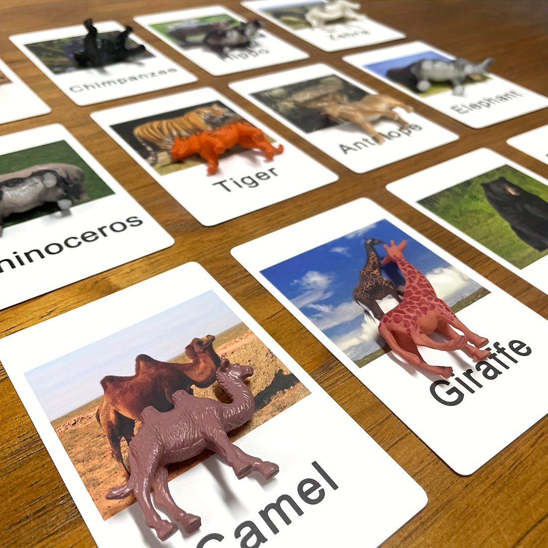 Montessori Animal Matching Card Cognitive Kids Educational Toy