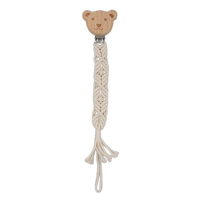 Beech Hand-woven Rope Pacifier Clip Anti-drop Chain