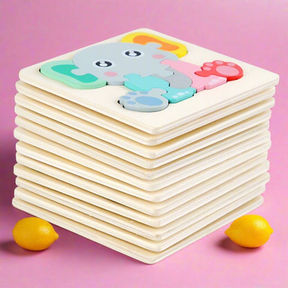 Children's jigsaw puzzle wooden three-dimensional puzzle toy