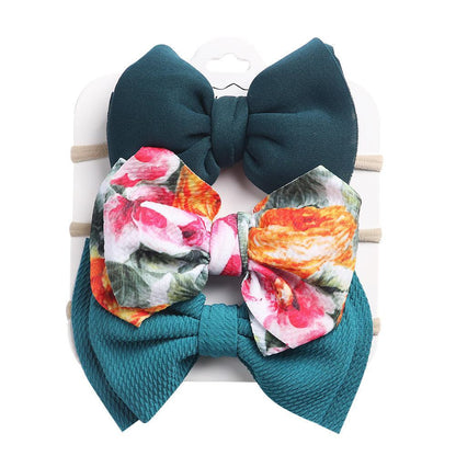 Children's Headdress Bow Hair Tie 3pcs/Set