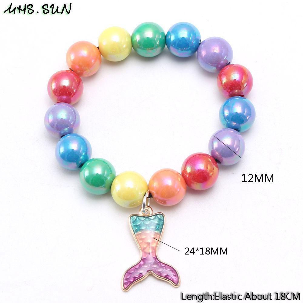 Rainbow Beaded Bracelet for Children
