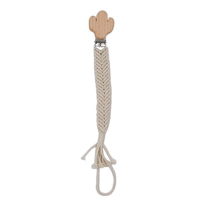 Beech Hand-woven Rope Pacifier Clip Anti-drop Chain