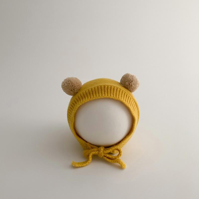 Baby Thickened Knit Hat Ear Wool Cap