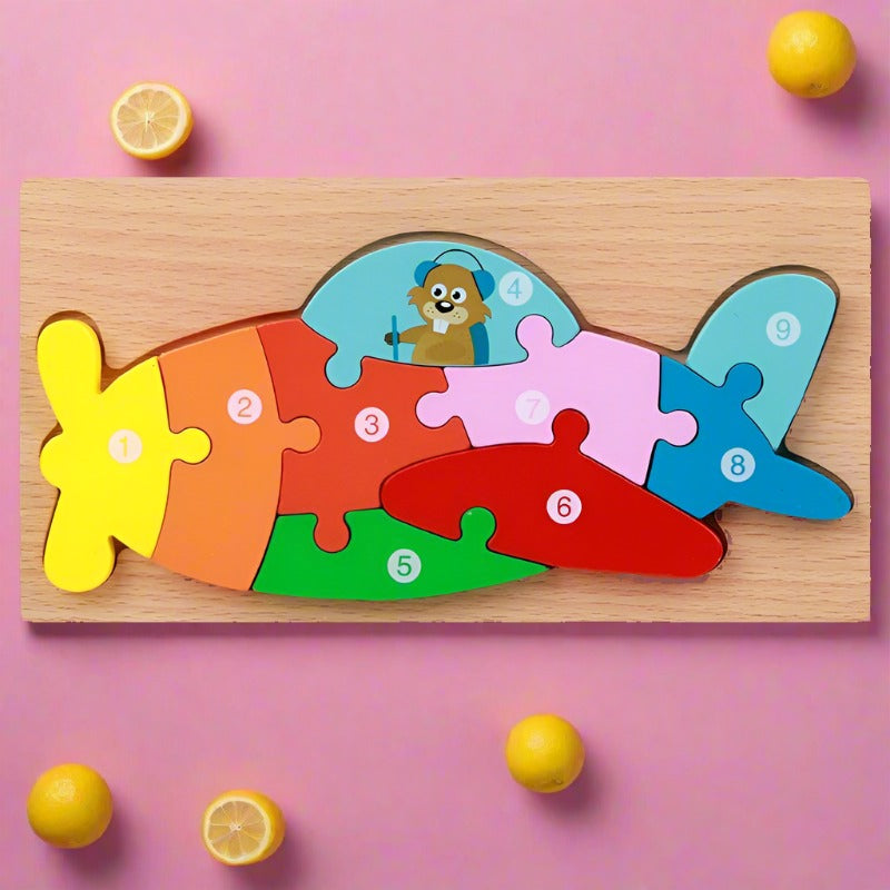 Children's 3d Wooden Stereo Puzzle Toy