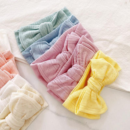 Children's Knitted Stretch Bow Hair Tape