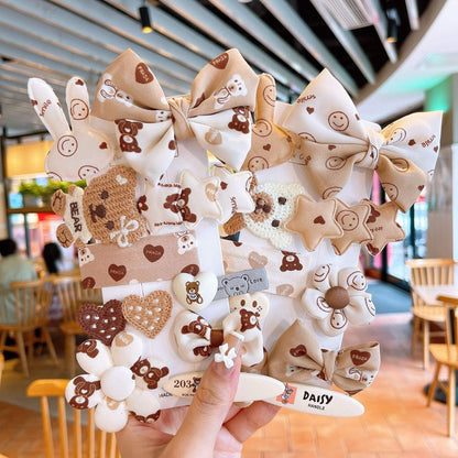 Children's Fabric Bow Hairpin