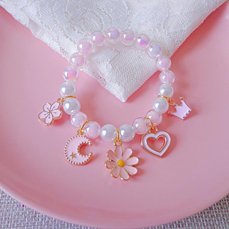 Children's Pearl Bracelet Cute Cartoon Bracelet Accessories