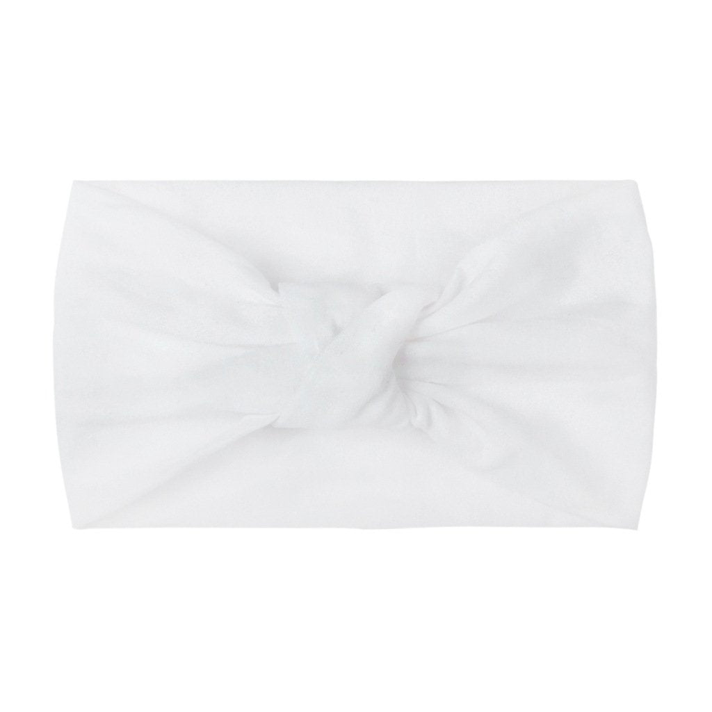 Children's Headwear Baby Solid Nylon Brimmed Hair Band Baby