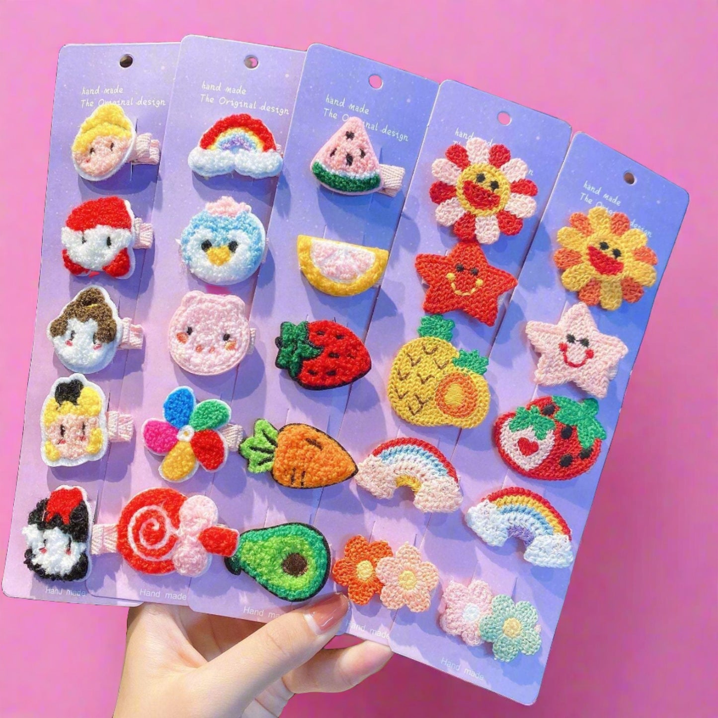 Children's Knitted Plush Hairpin