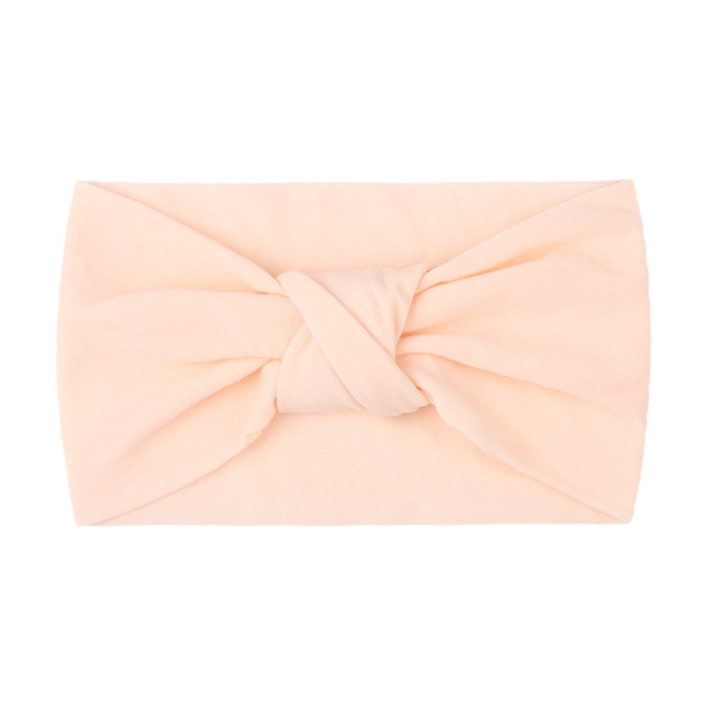 Children's Headwear Baby Solid Nylon Brimmed Hair Band Baby