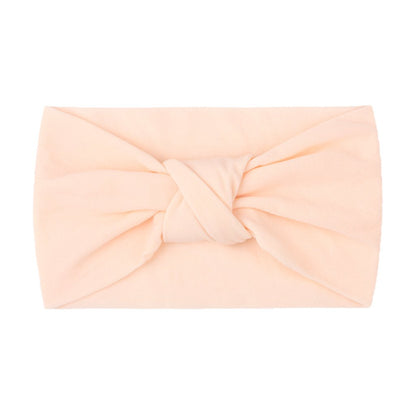 Children's Headwear Baby Solid Nylon Brimmed Hair Band Baby