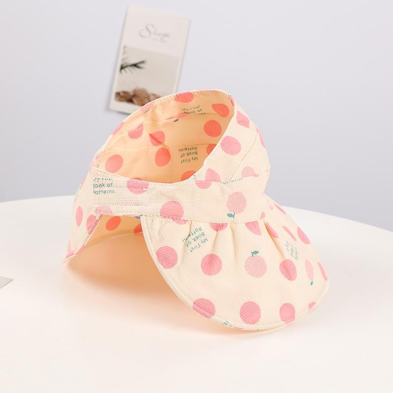 Colorful Dot Children's Foldable Empty Top Sunshade Hat