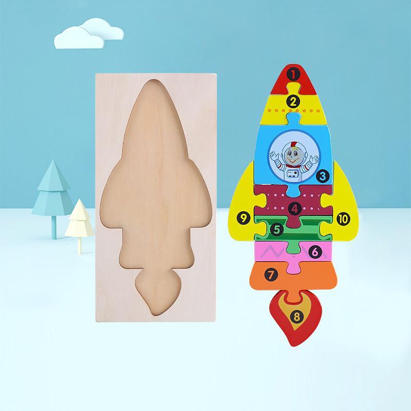 Children's Wooden 3D Puzzle Puzzle Toy