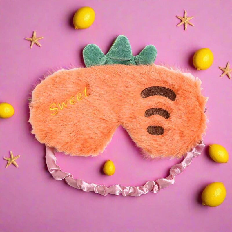 Fruit Style Plush Eye Patch Breathable Sleep Eyeshade