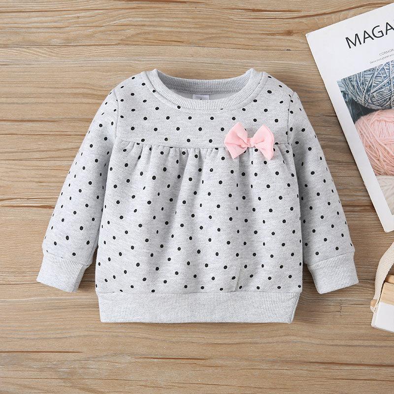 Polka Dot Infant Three-piece Climbing Suit T-shirt Pants Suit
