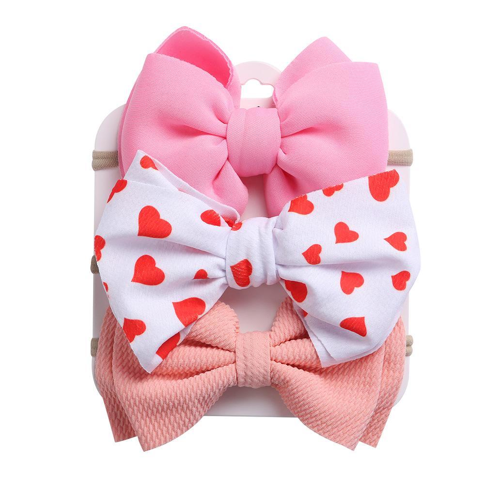 Children's Headdress Bow Hair Tie 3pcs/Set