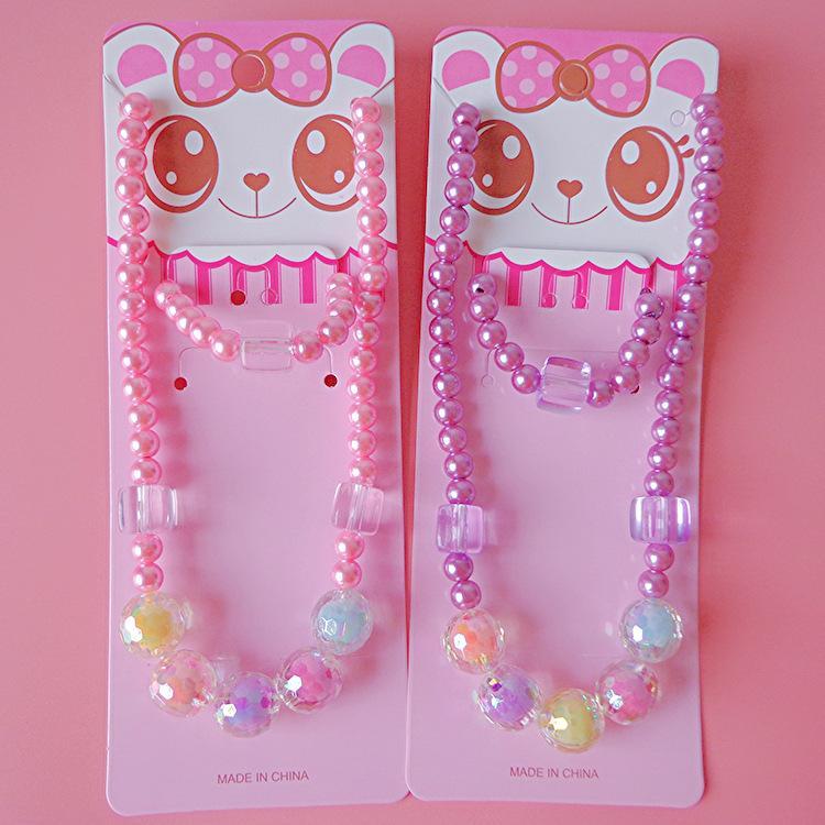 Children's Necklace Bracelet Set Versatile Accessory for Girls