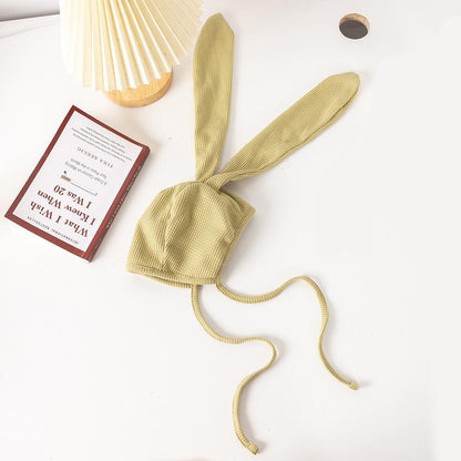 Baby Hat Rabbit Ear Strap Children's Pullover Hat