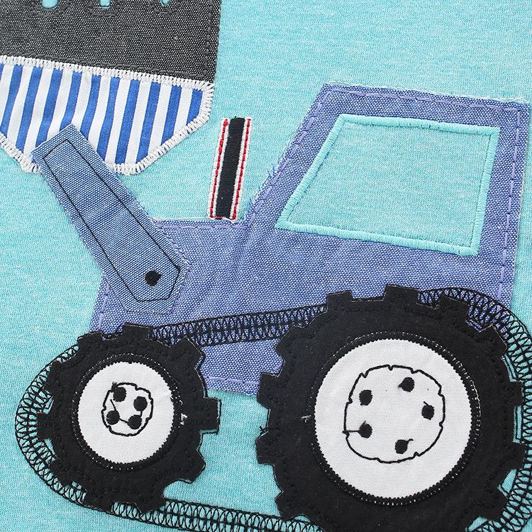 Boys cartoon short sleeved Shorts Set