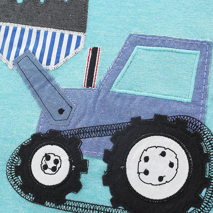 Boys cartoon short sleeved Shorts Set
