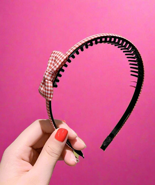 Children's Bow Hair Hoop Toothed Non-slip Hairpin