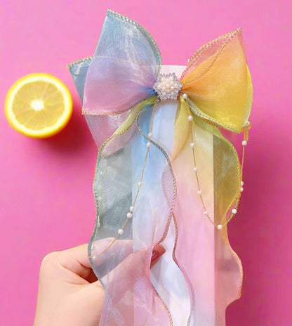 Children's Bow Ribbon Hairpin Little Girl Hair Accessories