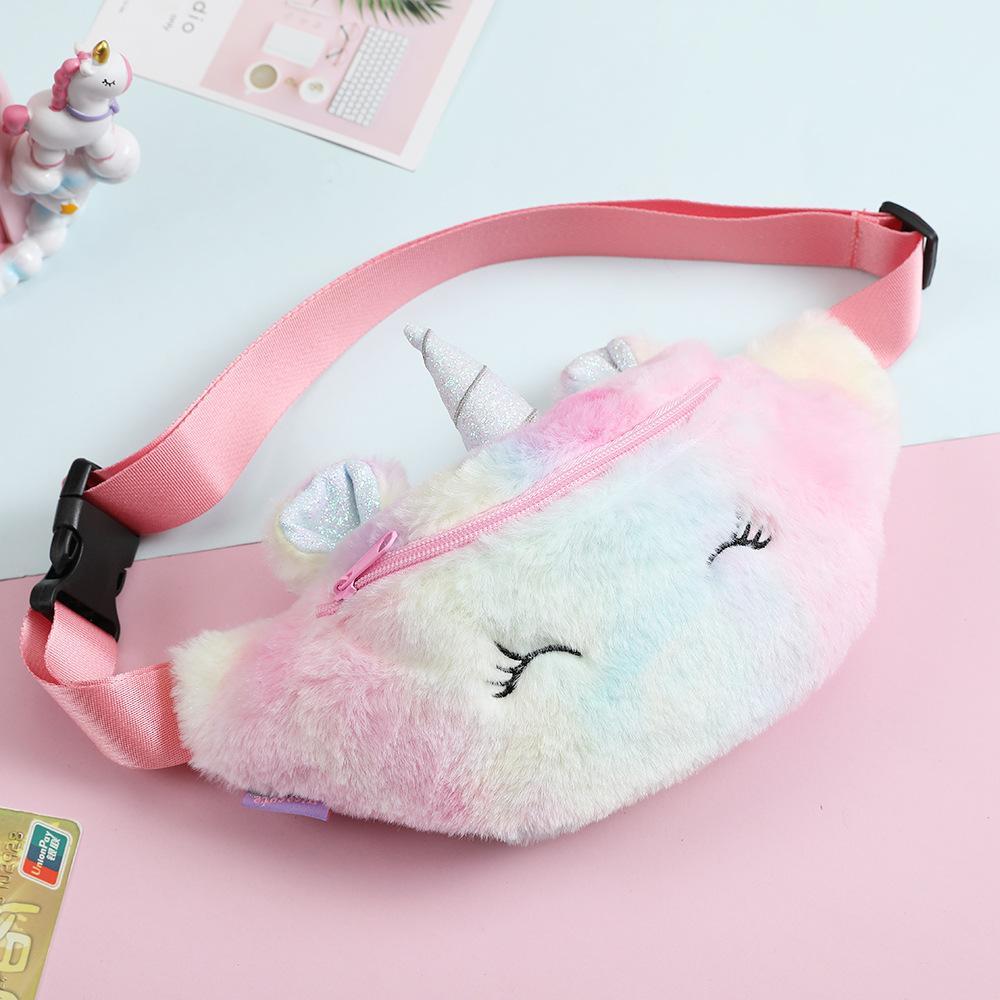 Children's Unicorn  Plush Purse Student Cute Chest Bag