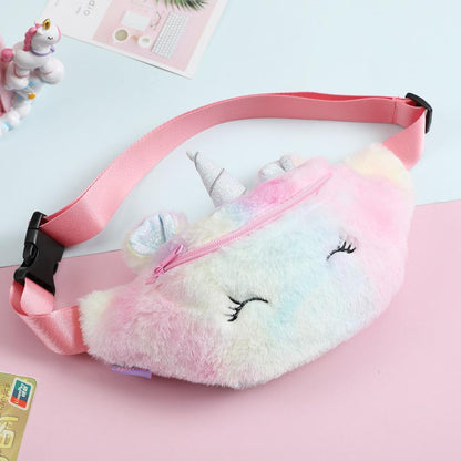 Children's Unicorn  Plush Purse Student Cute Chest Bag