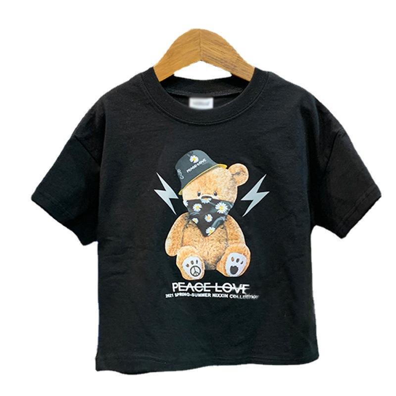 Children's bear short sleeve T-shirt