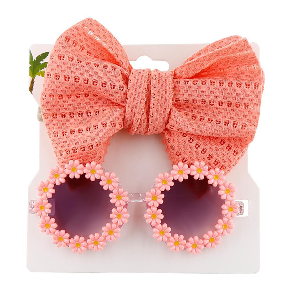 Children's Sunflower Sunglasses Headband Set