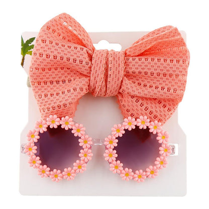 Children's Sunflower Sunglasses Headband Set