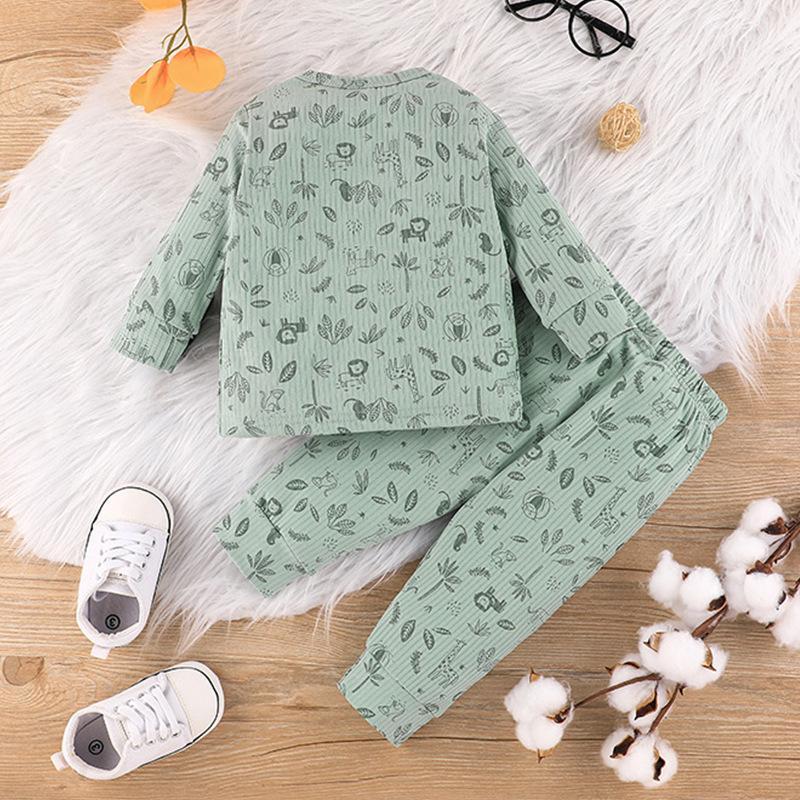 Children's Long Sleeve Crewneck Pullover Pants Set